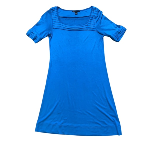Banana Republic Knit Shift Dress Size S Teal Short Sleeves Stretch Comfy Casual - Picture 5 of 9